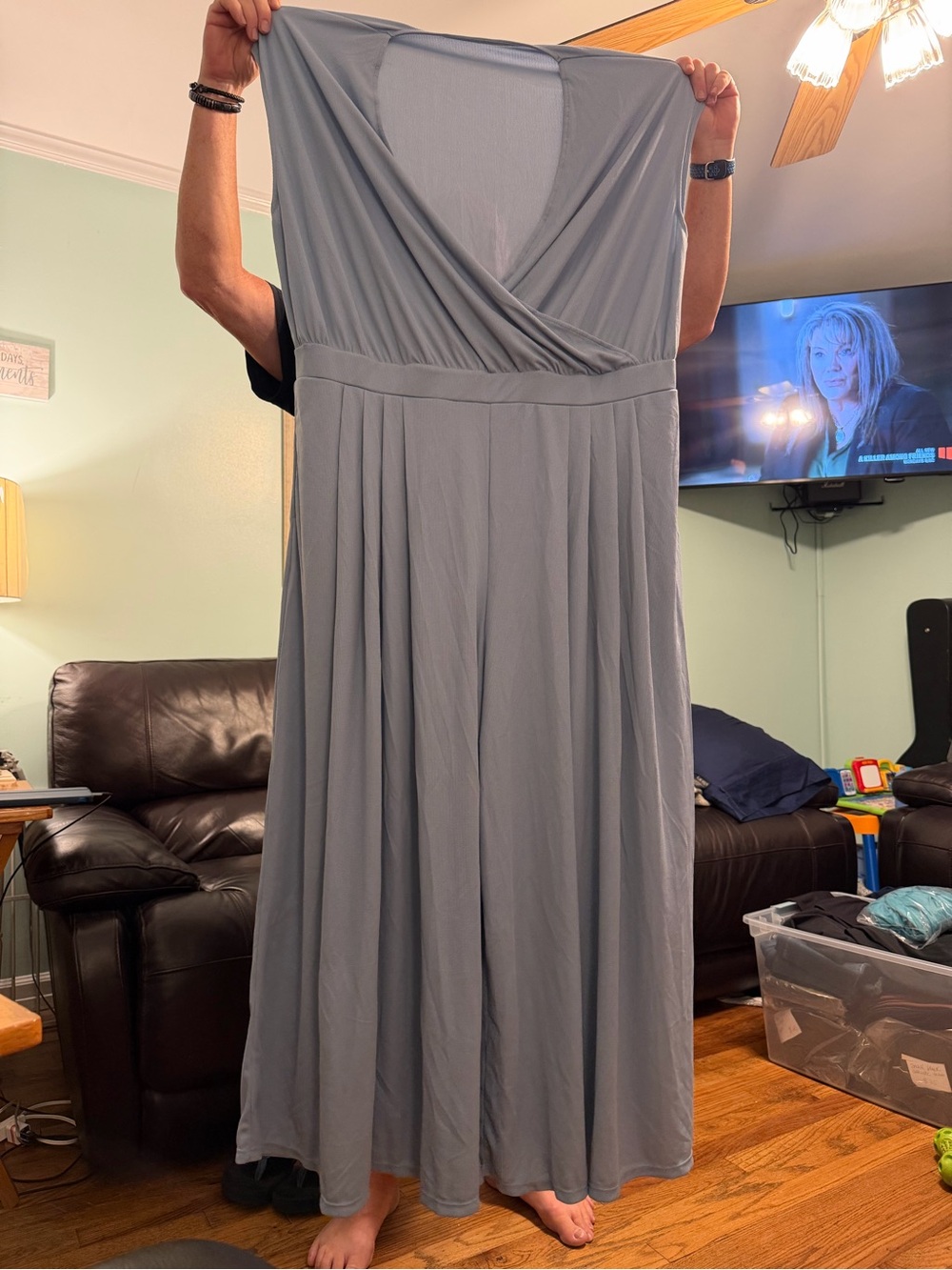 3X Women’s Slate Blue Halara Jumpsuit, NEW,